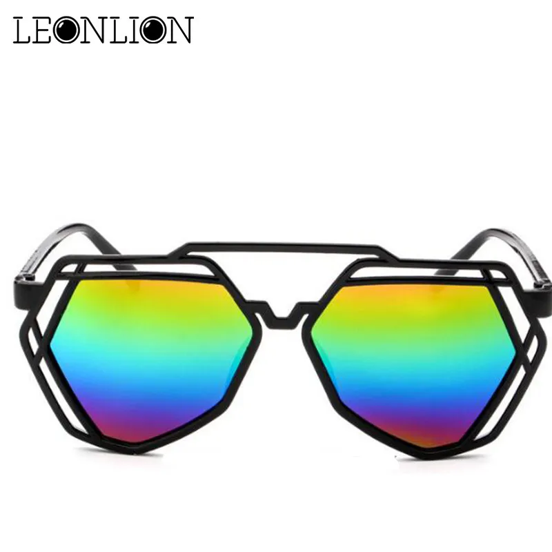 Очки солнцезащитные LeonLion с ажурными линзами женские брендовые дизайнерские