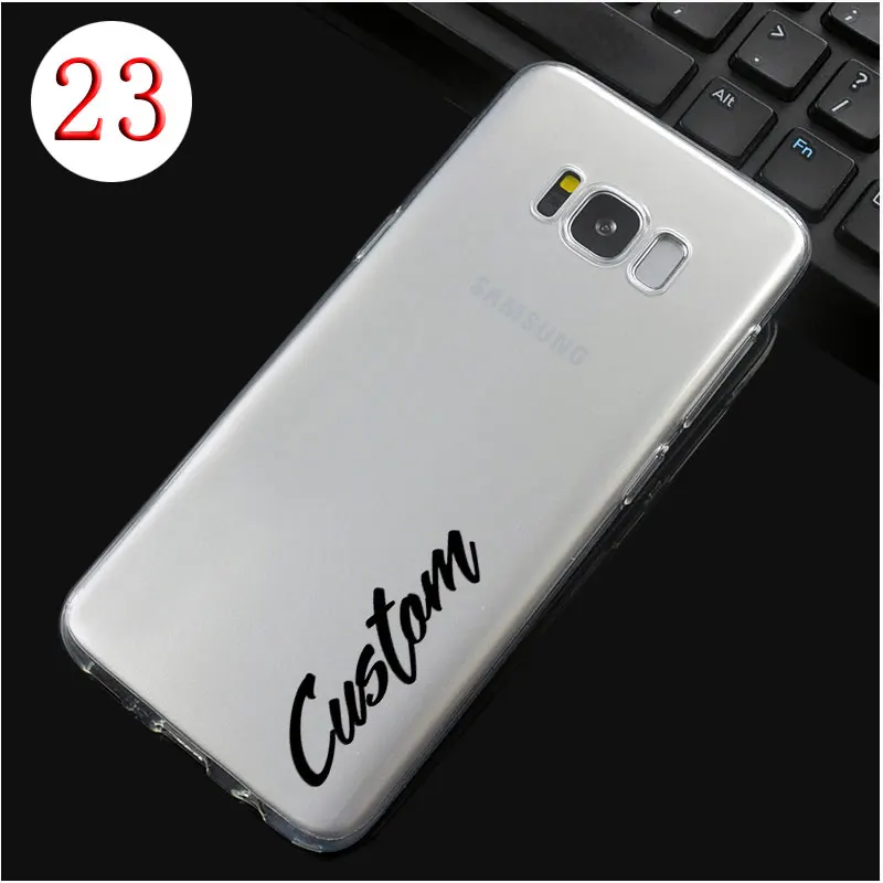 DREAMFOX DIY именной пользовательский чехол для samsung Galaxy Note S 8 9 10 Lite Edge Plus Grand Prime Мягкий ТПУ силиконовый