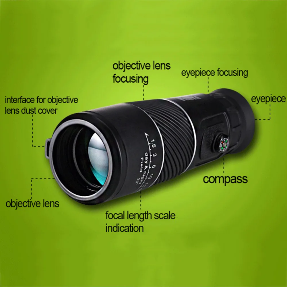 Универсальный телескоп с компасом 8X40 для смартфона монокулярный телефона|telescope