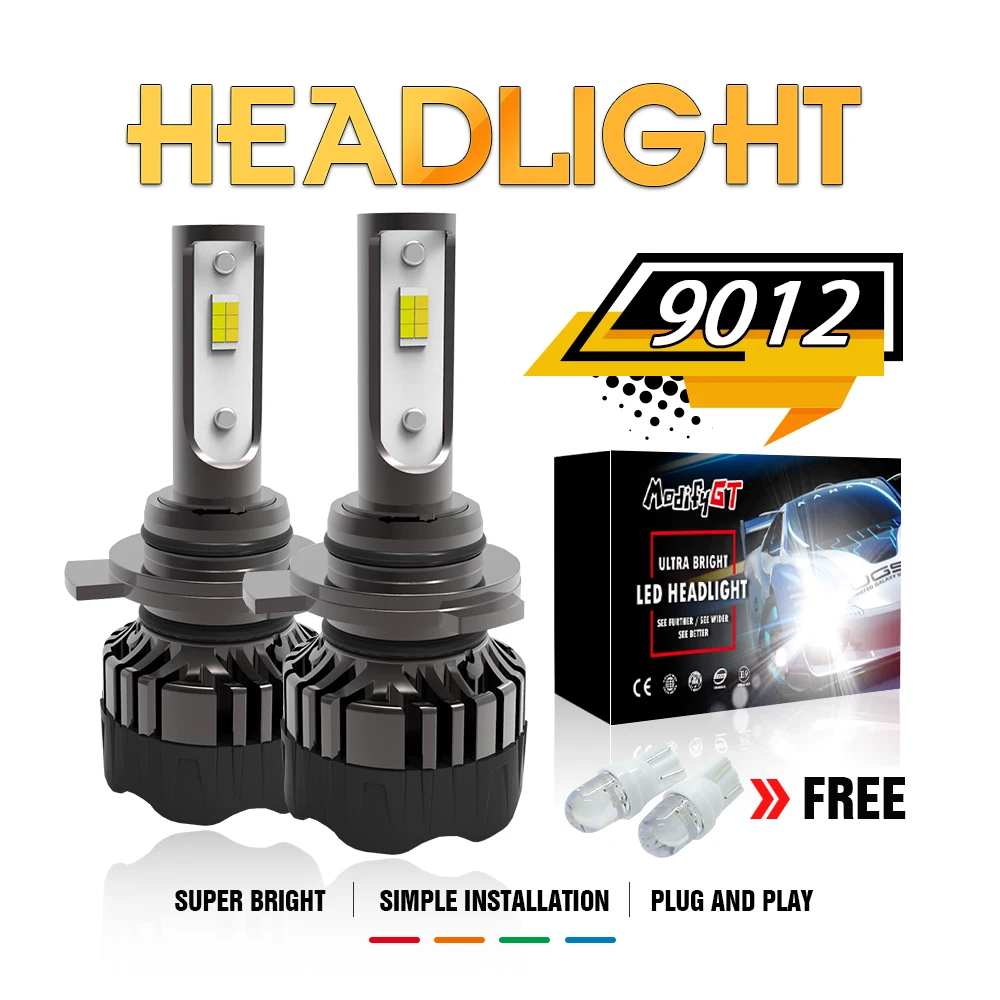 Modifygt 3 Изменение цвета 5 режимов H4 led H7 H8/H9/H11 9005 9006 фара 3000K 4300K 6000K 50W 12V 24V