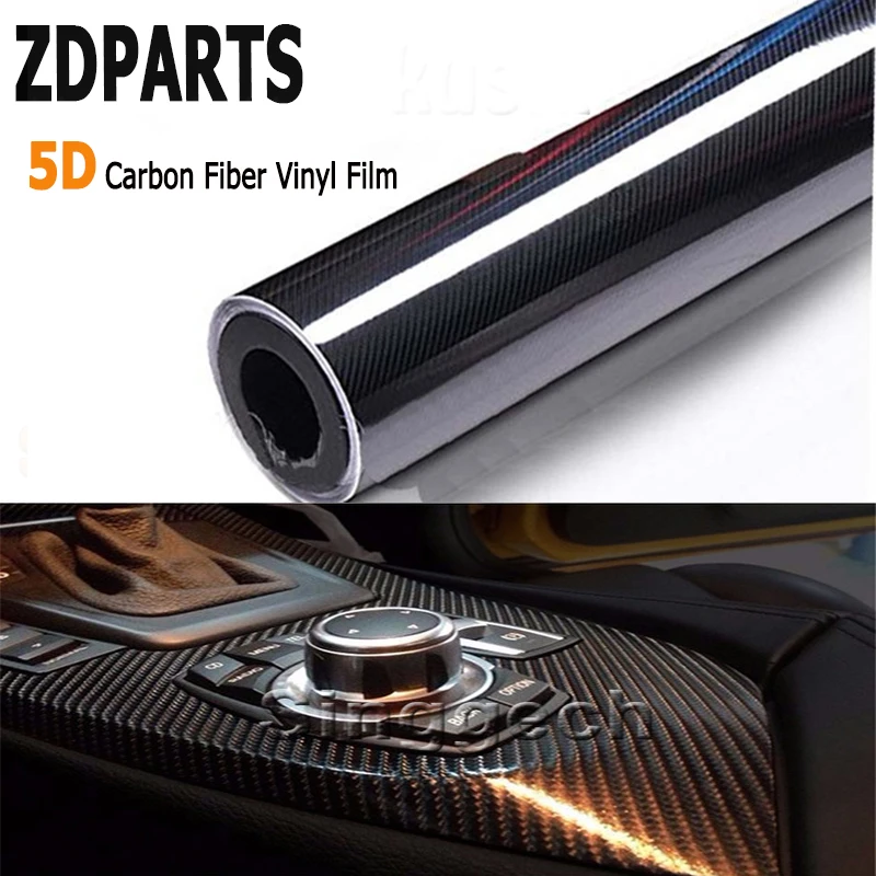 ZDPARTS 200*1520 мм Автомобильный Стайлинг 5D углеродное волокно виниловая пленка