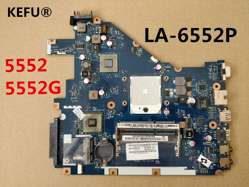KEFU для Acer 5552 5552G NV50A MBR4602001 PEW96 LA 6552P материнская плата ноутбука тестирование