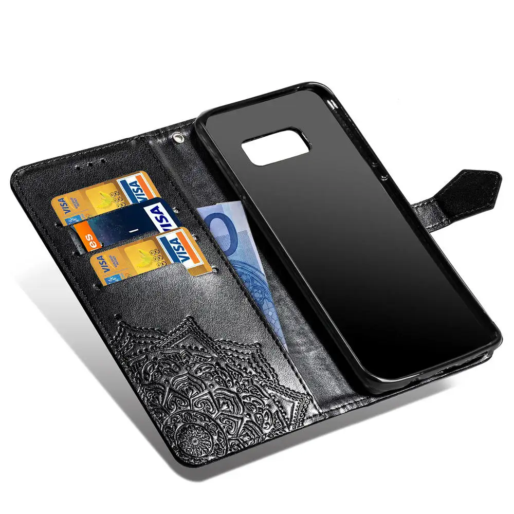 Кожаный чехол книжка с бумажником для самсунг Galaxy S6 S7 Edge S 6 7 S6edge S7edge роскошный