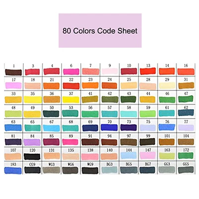 80 Colors TouchFive маркеры 48/80/168 Цвет эскиз художественный маркер для белой доски двойной советы алкогольные ручек для художника маркеры манги товары для рукоделия школы - Цвет: 80 Colors