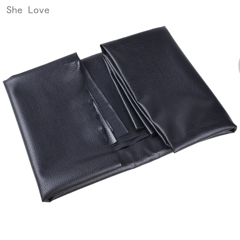 Chzimade черная личи синтетическая кожа однотонная ткань для интерьера автомобиля