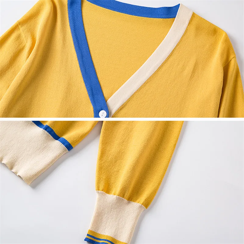 Summer Women Sweater 2019 New Thin Ice Silk Female Short Tops Cardigan Loose Single-Breasted Ladies Jacket Qw050 |