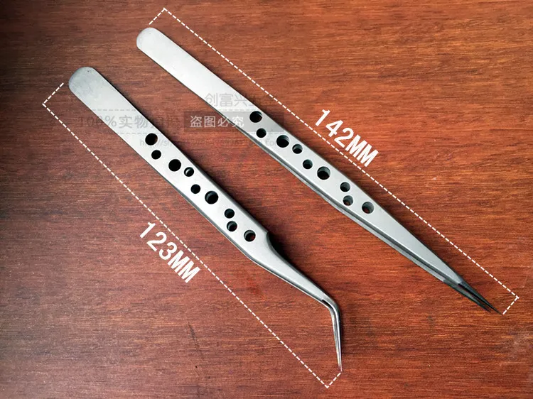 SS-SA Прививка ресниц высокое качество точность 9-отверстие дышащие Щипцы из