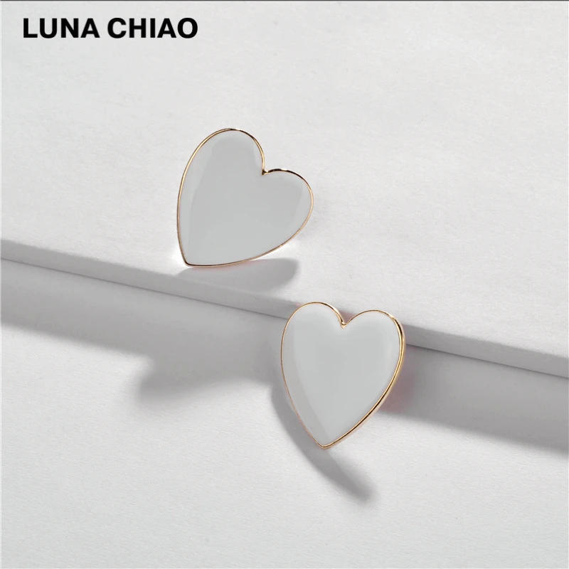 LUNA CHIAO модные ювелирные изделия эмалированные металлические серьги гвоздики в
