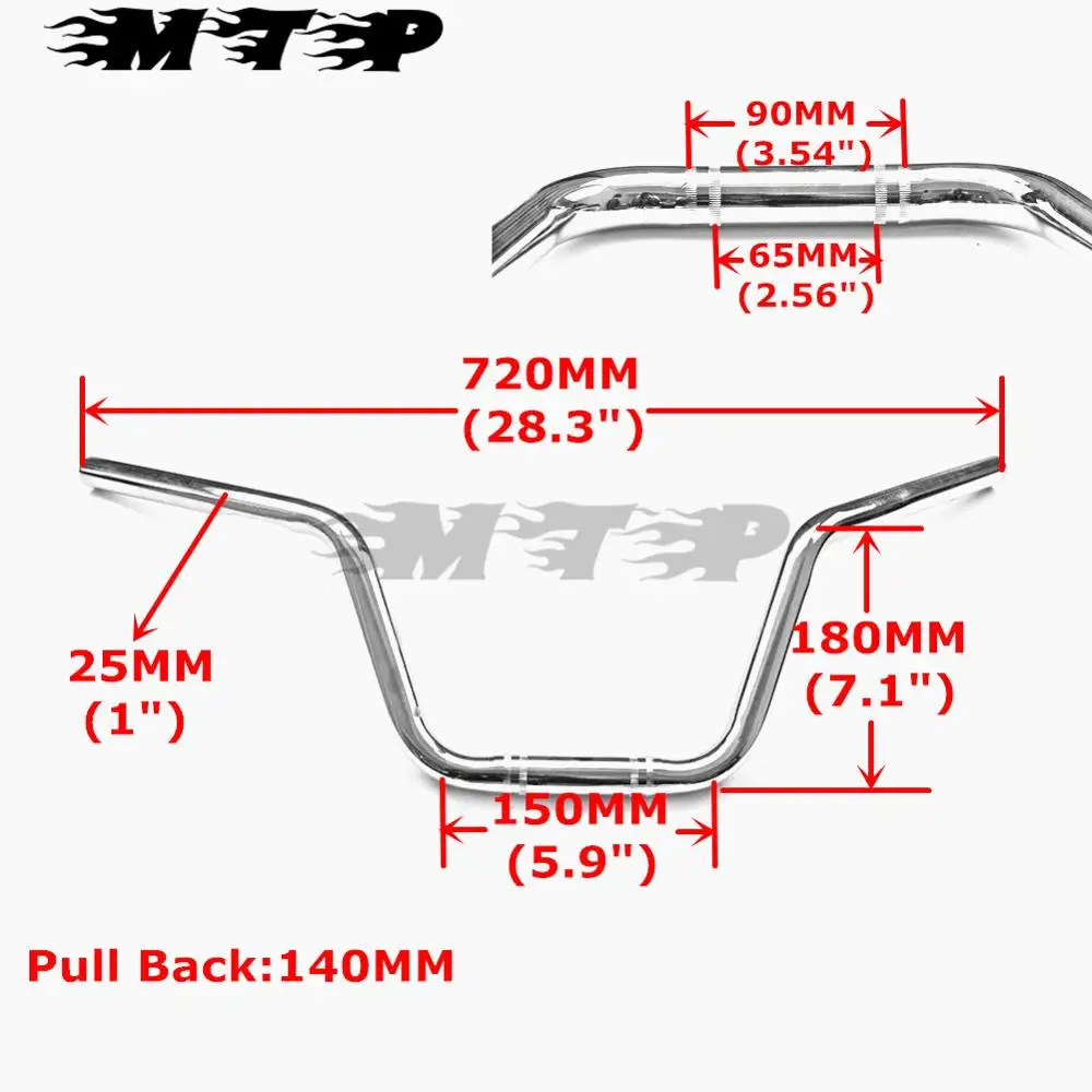 Руль на руль 1 &quot25 мм для Harley Touring Electra Glide FLH Low Rider FXS Sportster 1000 супер широкое FXE|drag