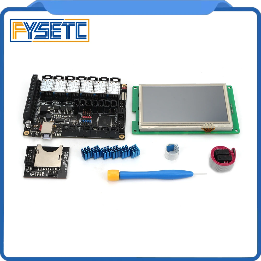 Материнская плата все в одном FYSETC F6 V1.3 + сенсорный экран 4 3 дюйма 6 шт. TMC2100/TMC2208 /TMC2130