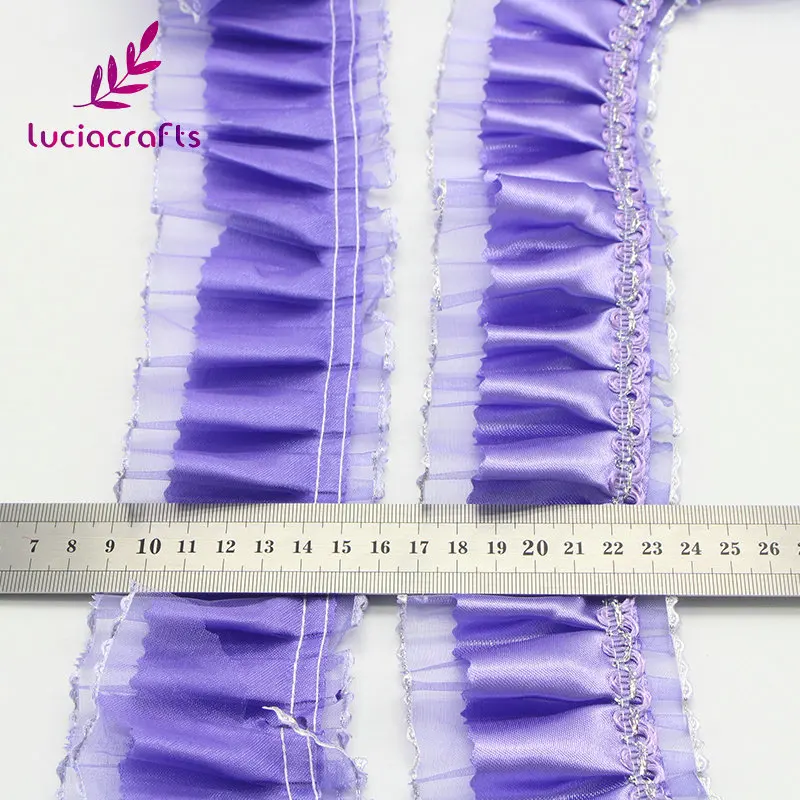 Lucia crafts 7 см атласные кружевные ленты ручная работа пэтчворк Материал DIY