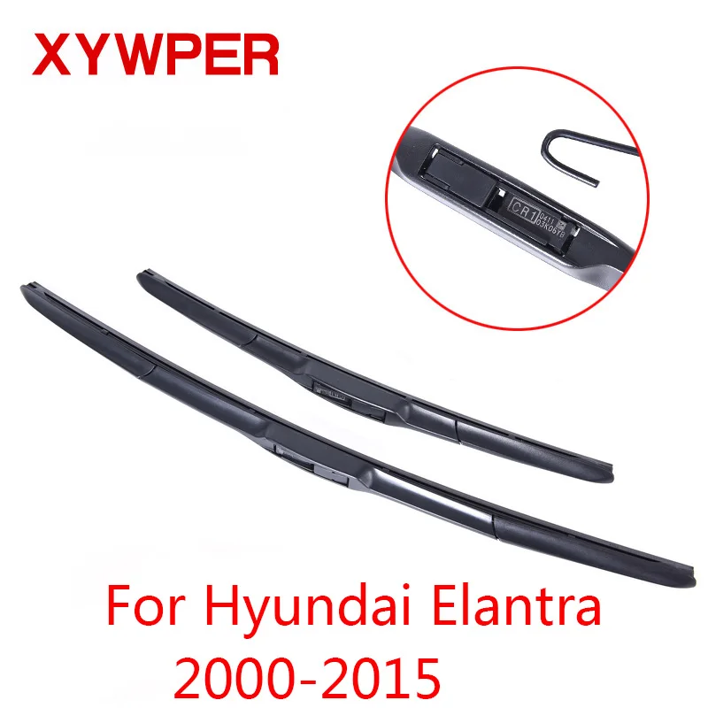 

XYWPER Wiper Blades for Hyundai Elantra2000 2001 2002 2003 2004 2005 2006 2007-2015Car Accessories Soft Rubber Windshield Wipers