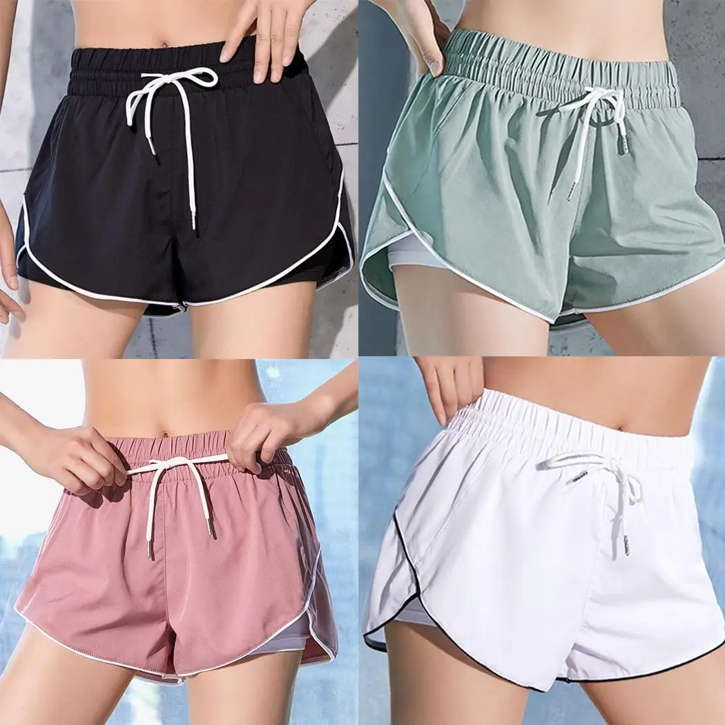 Женская мода эластичная талия Печать Фитнес Йога Лето спортивные Высокая фитнес