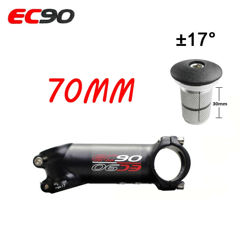 17 degrees-70mm EC90 6/17 градусов MTB дорожный велосипед стержень 60-120 мм 1-1/" насадка-расширитель для гарнитуры верхняя крышка руля велосипеда регулируемые Рули велосипеда - Цвет: 17 degrees-70mm