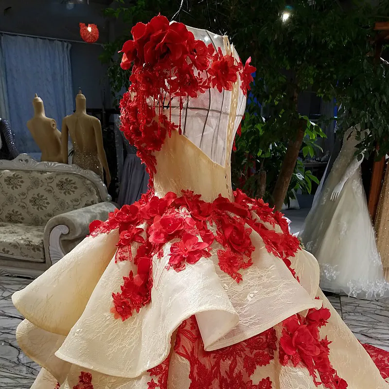 Fashion Theme Photography Tulle Wedding Dresses 2018 Sleeveless Handmade 3D Flowers Sexy Vintage Bridal Gown Vestido De Noiva | Свадьбы и