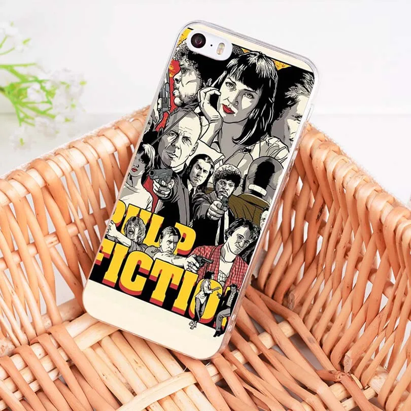 Чехол для мобильного телефона MaiYaCa Pulp Fiction Move poster Diy красочный рисунок TPU iPhone 8 7 6 6S