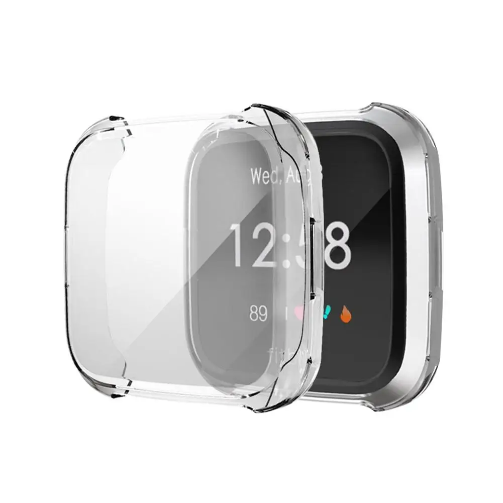 Подходит для Fitbit Versa Lite силиконовый защитный чехол гальванический защитный обложка чехол из ТПУ Для Fitbit Versa Lite лампа ТПУ