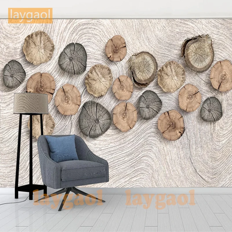 Современные из дерева ПВХ обои кирпичная стена бумага s рулон для гостиной ТВ фон