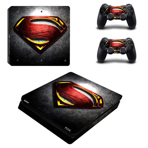 KYSP4S-0079 Batmand Супермен и Джокер PS4 тонкий стикер кожи наклейка для sony playstation 4 консоли и 2 контроллера PS4 тонкий стикер кожи - Цвет: KYSP4S-0079