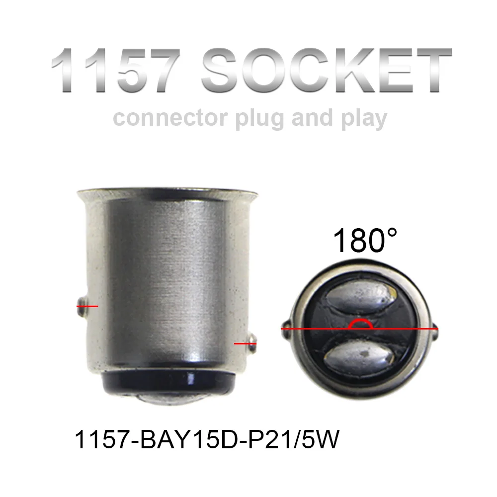 KEIN 2 шт. супер яркий P21/5W светодиодные лампы красный 1157 bay15d Авто тормоз Фары