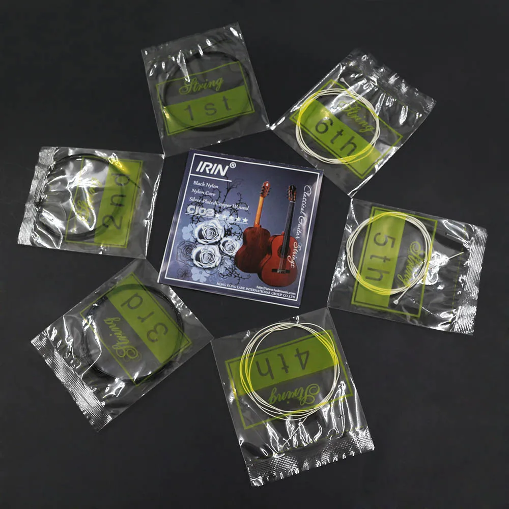 

6 Pieces / Set C130 (.028-.043) Classical Guitar Strings Nylon Two-Color Normal Tension Guitar Accessories