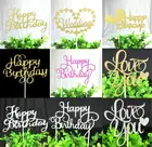 50 шт.Лот, разнообразные топперы для торта на день рождения, Разноцветный флаг, украшения для торта на свадьвечерние, вечеринку