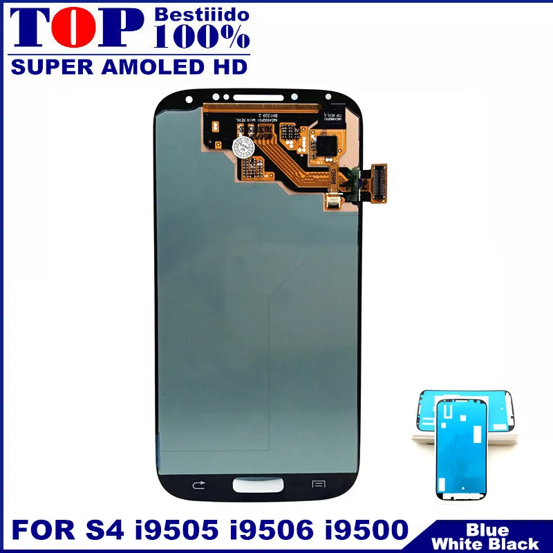 100% Высокое качество AMOLED lcd Замена для Samsung Galaxy S4 i9500 i9505 i9506 i337 телефон ЖК-дисплей с