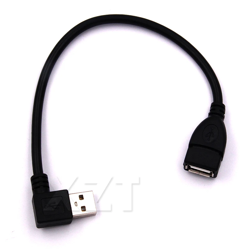 1 шт. 90 градусов штекер-гнездо левый угловой адаптер USB 2 0 AM/AF новый разъем для