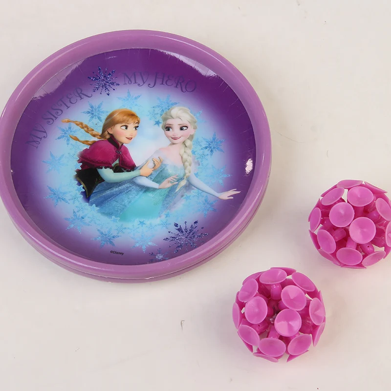 Disney детские игрушки Замороженные светящиеся присоски липкий мяч отцовство