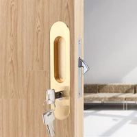 sliding door lock handle anti theft lock with keys for barn wood furniture door latch lock for double door cerradura electronica