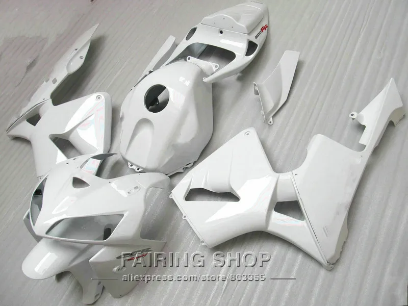 Белые Обтекатели для Honda CBR 600 RR 2006 2005 (100% fit ) cbr600rr 05 06 комплект обтекателей из АБС