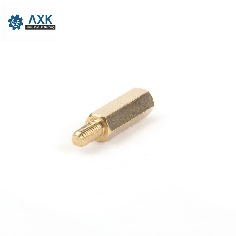 10/20 шт. M2 * L + 3 мм M2.5/M3/M4 л 6 шестигранный латунь расстояние винты с резьбой столб PCB