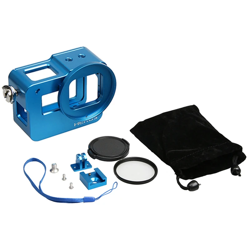 Новый Алюминиевый металлический защитный чехол с ЧПУ кейс для обуви 52 мм UV Gopro Hero 5