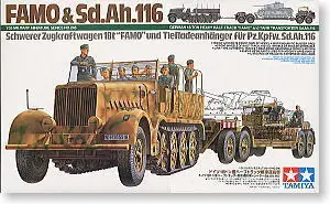 TAMIYA 1/35 масштабные модели 35246 Sd. Kfz.9 18Т Полугусеничный трактор и Ah.116 полуприцеп|tamiya
