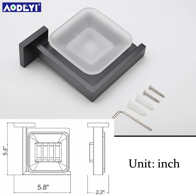 AODEYI аксессуары для ванной комнаты Набор черный крючок для халата вешалка для полотенец барная полка держатель для бумаги держатель для зубной щетки аксессуары для ванной комнаты