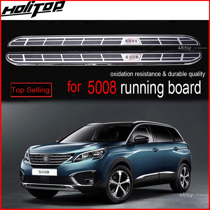 Горячая ходовая доска ножная педаль nerf бар для peugeot 5008-. Алюминиевый сплав. Настоятельно рекомендуем. в Азию