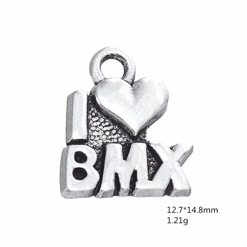 Рыболовный крючок 10 шт. спортивные игры велосипедный велосипед I love BMX цинковый