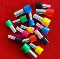 50pcslot wire ferrules cable ends cord terminal e50 20 150mm square cable red yellow blue green black 5 color mixed