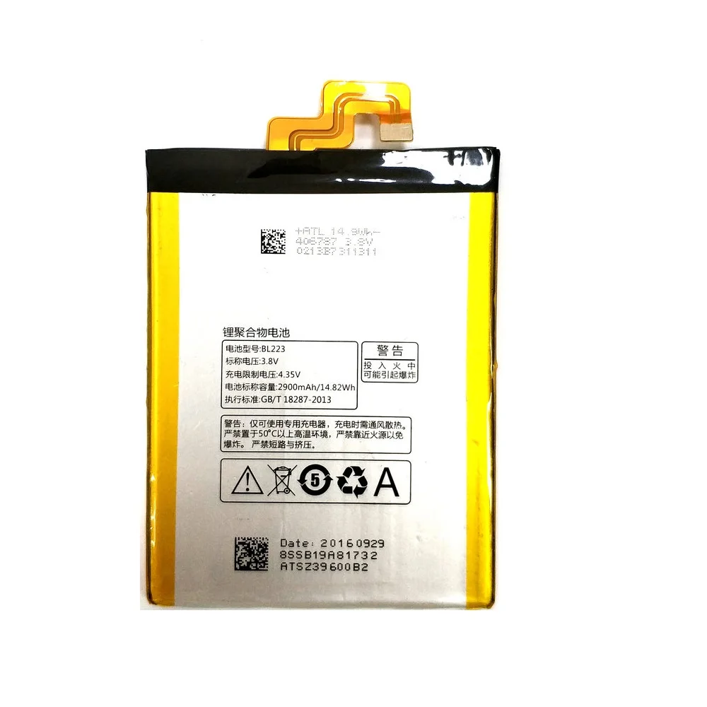 100% Новый оригинальный аккумулятор 2900 мАч BL223 для Lenovo Vibe Z2 Pro k920 K80 K80M K7 | Мобильные