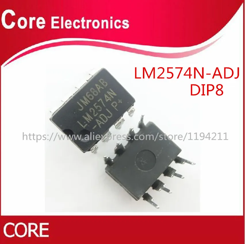 100 шт. LM2574N ADJ LM2574 IC REG BUCK 0.5A 8 DIP новый|Интегральные схемы| |