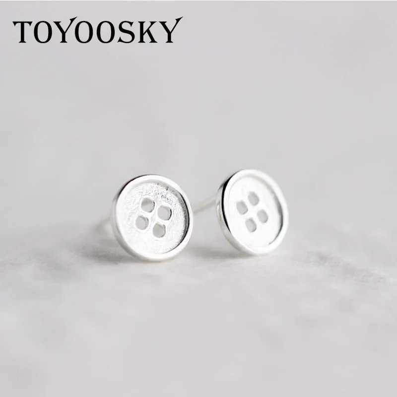 Серьги гвоздики с круглой застежкой из серебра 925 пробы 6/8 мм|jewelry paper|jewelry organizer