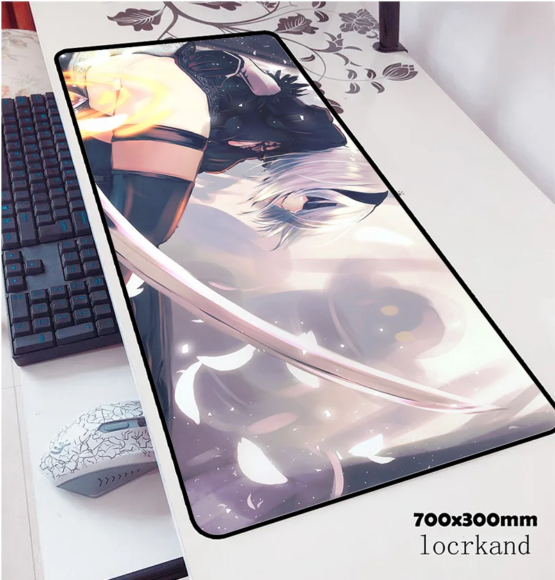 NieR Automata коврик для мыши 700x300x3 мм коврик для мыши notbook компьютерная подмышка лучший игровой коврик для мыши геймер к клавиатуре коврики для мыши