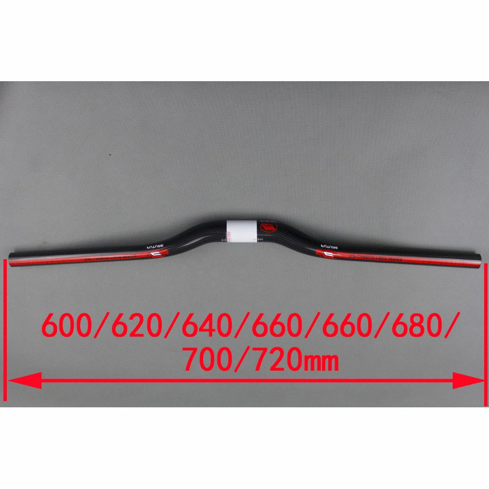 Сверхлегкий Руль из углеродного волокна дорожный горный велосипед плоский руль