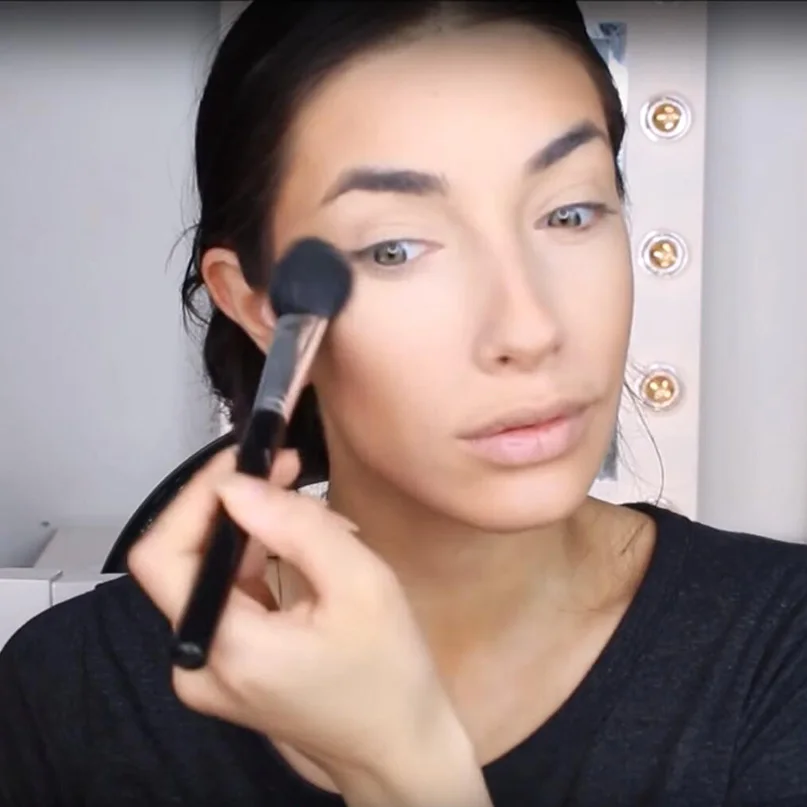 Набор кистей для макияжа Pro 7 шт. румяна тени век подводка глаз пудра губ основа