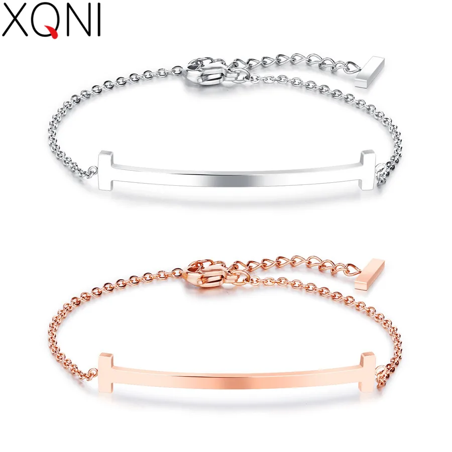 Браслет цепочка из титановой стали с надписью O|chain bracelet|bracelet lettertitanium steel |
