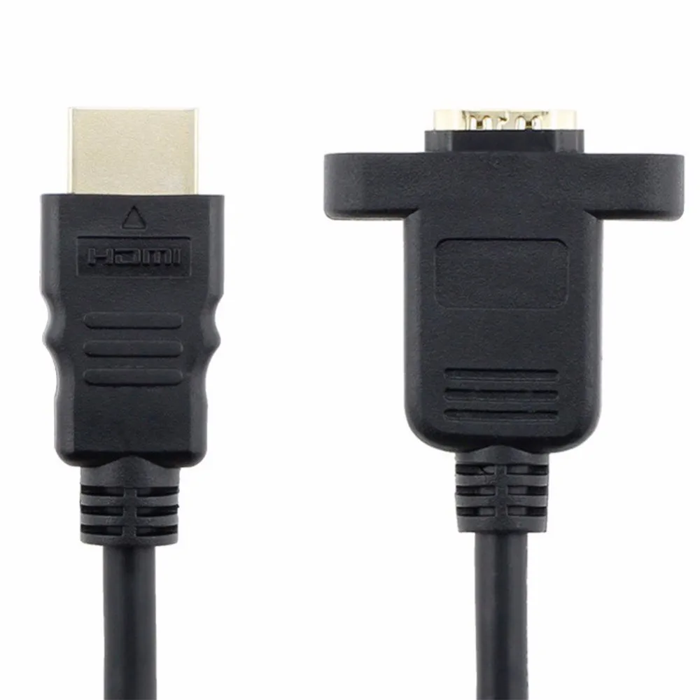 0.3 - 1.5m HDMI Extension Cable High Speed Male to Female Wire Cord Extender w/ Screw Nut for Panel Mount | Компьютеры и офис