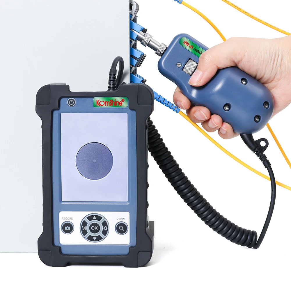

High Performance Fiber End Face Inspection Probe Komshine KIP-600V Fiber Optic MicroScope Video Inspection Probe and Display