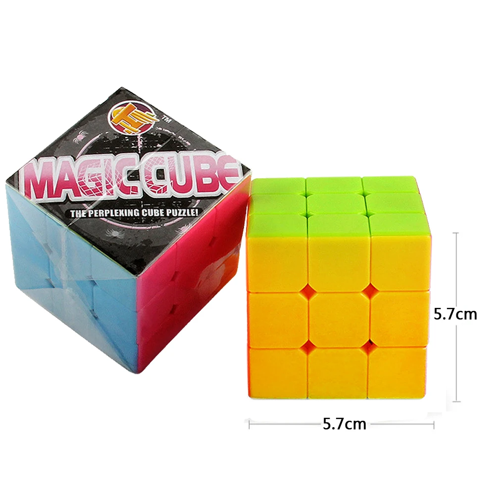 20 шт./компл. красочный Гладкий скоростной волшебный куб головоломка 3x3x3 для детей