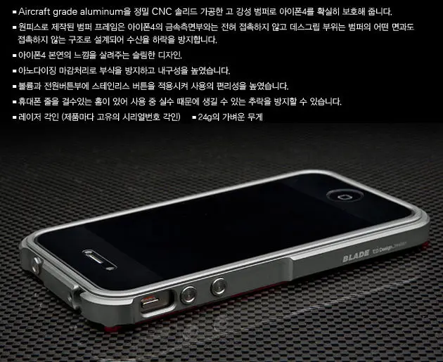 Чехол TX Blade для iPhone4 алюминиевый бампер рамка iPhone 4 4G металлический отвертка 2