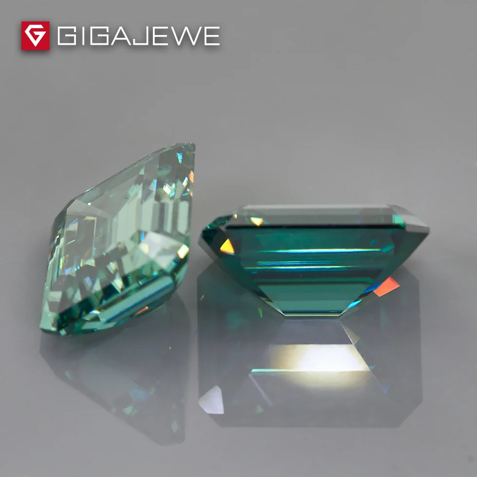 GIGAJEWE 1.6ct 6 мм X 8 мм темно-зеленый цвет изумруды огранки Муассанит россыпью камень DIY драгоценный камень бусины модные ювелирные изделия изготовление подарок девушке